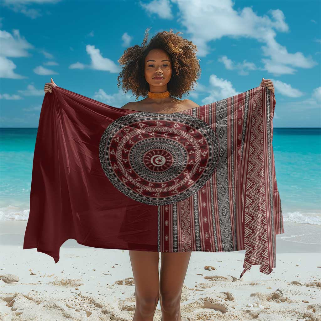 Tunisia Bakhnug Motif Sarong Traditional Tunisian Embroidery Inspired - African Pride