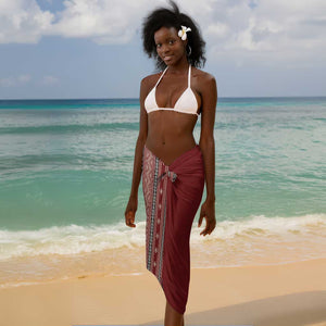 Tunisia Bakhnug Motif Sarong Traditional Tunisian Embroidery Inspired - African Pride