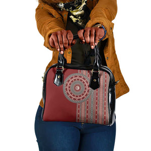 Tunisia Bakhnug Motif Shoulder Handbag Traditional Tunisian Embroidery Inspired - African Pride