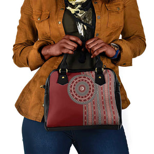 Tunisia Bakhnug Motif Shoulder Handbag Traditional Tunisian Embroidery Inspired - African Pride