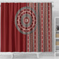 Tunisia Bakhnug Motif Shower Curtain Traditional Tunisian Embroidery Inspired - African Pride