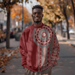 Tunisia Bakhnug Motif Sweatshirt Traditional Tunisian Embroidery Inspired - African Pride
