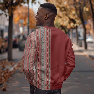 Tunisia Bakhnug Motif Sweatshirt Traditional Tunisian Embroidery Inspired - African Pride