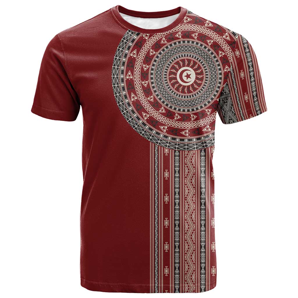 Tunisia Bakhnug Motif T shirt Traditional Tunisian Embroidery Inspired LT9
