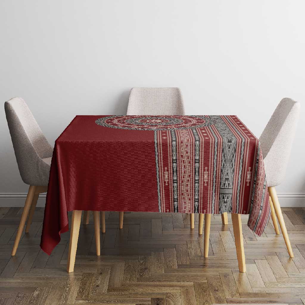 Tunisia Bakhnug Motif Tablecloth Traditional Tunisian Embroidery Inspired - African Pride