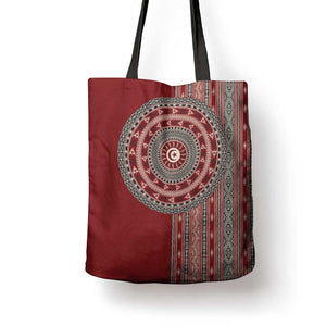 Tunisia Bakhnug Motif Tote Bag Traditional Tunisian Embroidery Inspired - African Pride