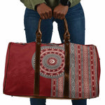 Tunisia Bakhnug Motif Travel Bag Traditional Tunisian Embroidery Inspired - African Pride