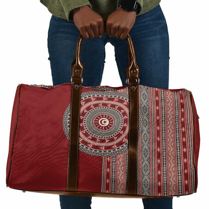 Tunisia Bakhnug Motif Travel Bag Traditional Tunisian Embroidery Inspired - African Pride