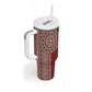 Tunisia Bakhnug Motif Tumbler With Handle Traditional Tunisian Embroidery Inspired - African Pride