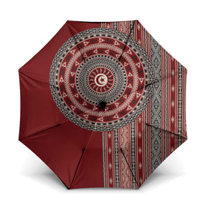 Tunisia Bakhnug Motif Umbrella Traditional Tunisian Embroidery Inspired - African Pride