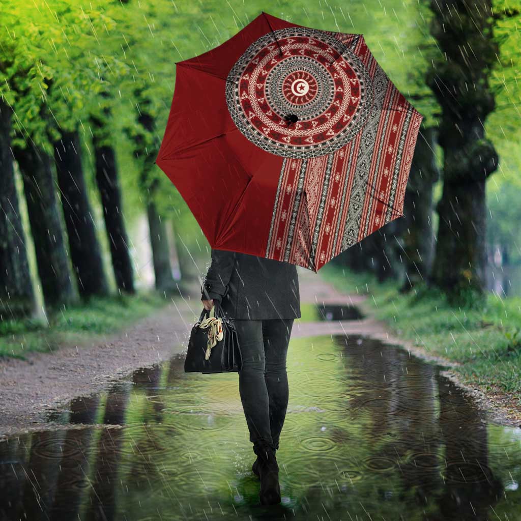 Tunisia Bakhnug Motif Umbrella Traditional Tunisian Embroidery Inspired - African Pride