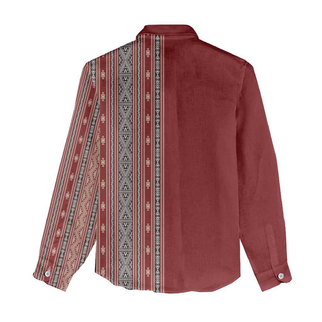 Tunisia Bakhnug Motif Women Casual Shirt Traditional Tunisian Embroidery Inspired - African Pride