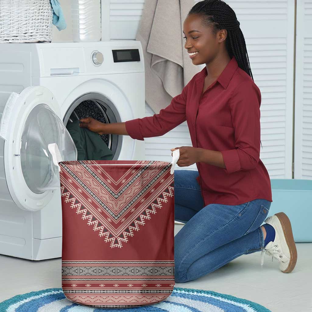 Tunisian Embroidery Pattern Laundry Basket - African Pride