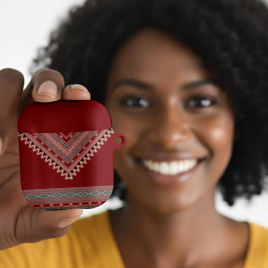 Tunisian Embroidery Pattern AirPods Case - African Pride