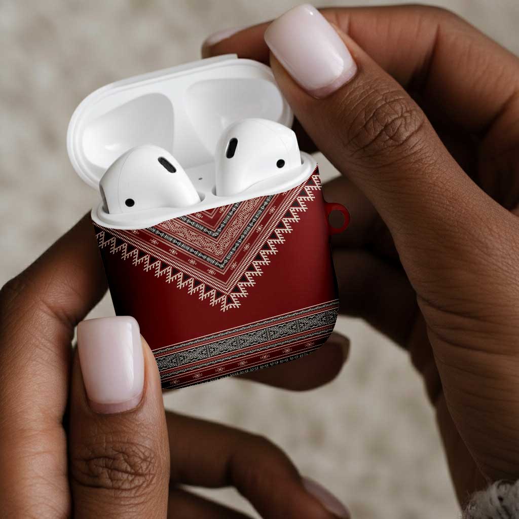 Tunisian Embroidery Pattern AirPods Case - African Pride