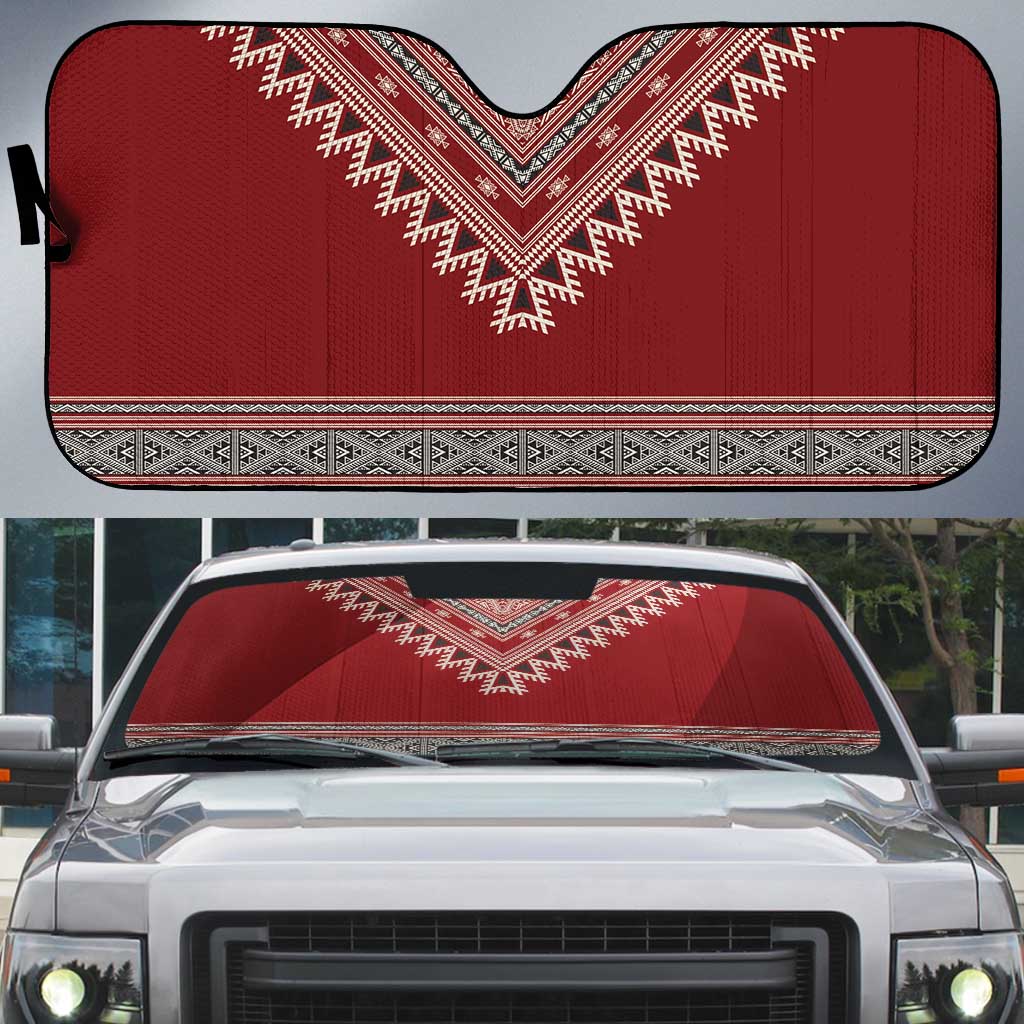 Tunisian Embroidery Pattern Auto Sun Shade - African Pride