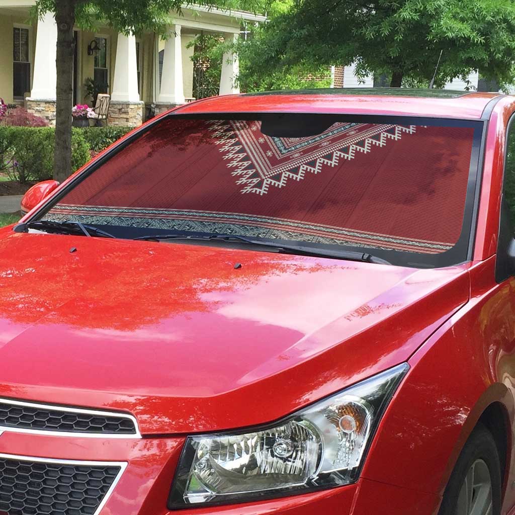 Tunisian Embroidery Pattern Auto Sun Shade - African Pride