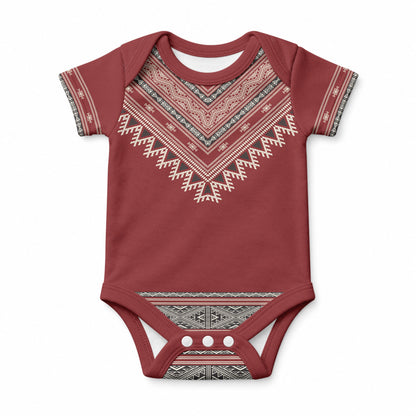 Tunisian Embroidery Pattern Baby Onesie
