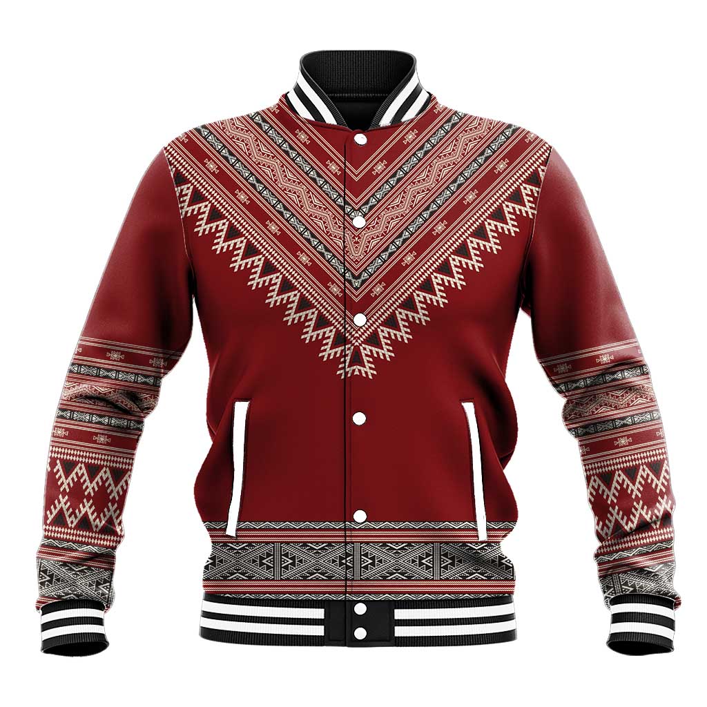 Tunisian Embroidery Pattern Baseball Jacket - African Pride