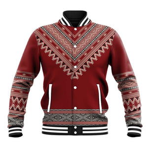 Tunisian Embroidery Pattern Baseball Jacket - African Pride
