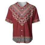 Tunisian Embroidery Pattern Baseball Jersey LT9