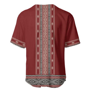 Tunisian Embroidery Pattern Baseball Jersey LT9
