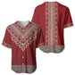 Tunisian Embroidery Pattern Baseball Jersey LT9