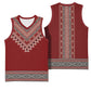 Tunisian Embroidery Pattern Basketball Jersey - African Pride