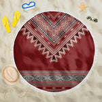 Tunisian Embroidery Pattern Beach Blanket - African Pride