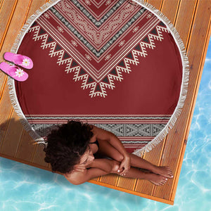Tunisian Embroidery Pattern Beach Blanket - African Pride