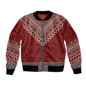 Tunisian Embroidery Pattern Bomber Jacket - African Pride