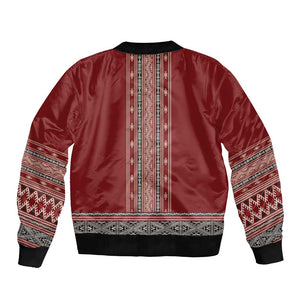 Tunisian Embroidery Pattern Bomber Jacket - African Pride