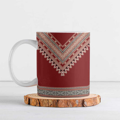 Tunisian Embroidery Pattern Ceramic Mug - African Pride