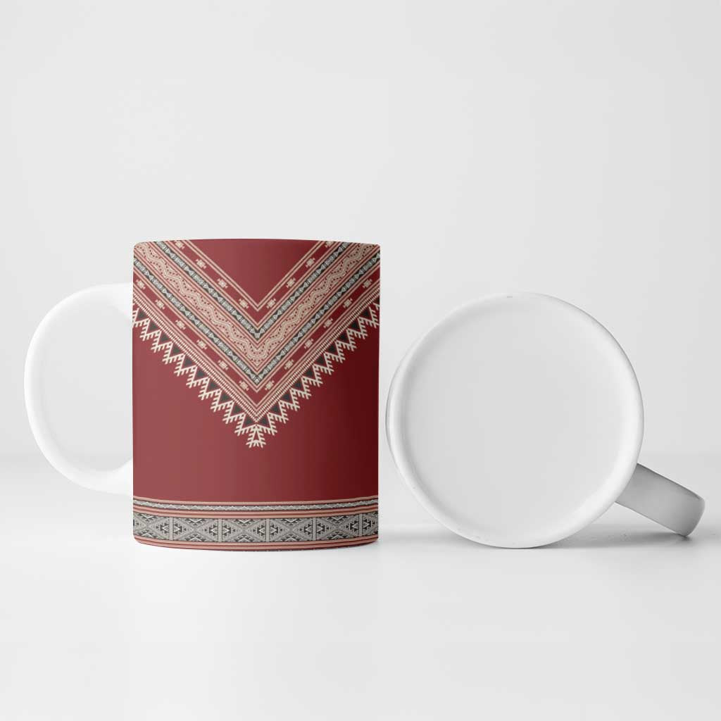 Tunisian Embroidery Pattern Ceramic Mug - African Pride