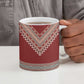 Tunisian Embroidery Pattern Ceramic Mug - African Pride