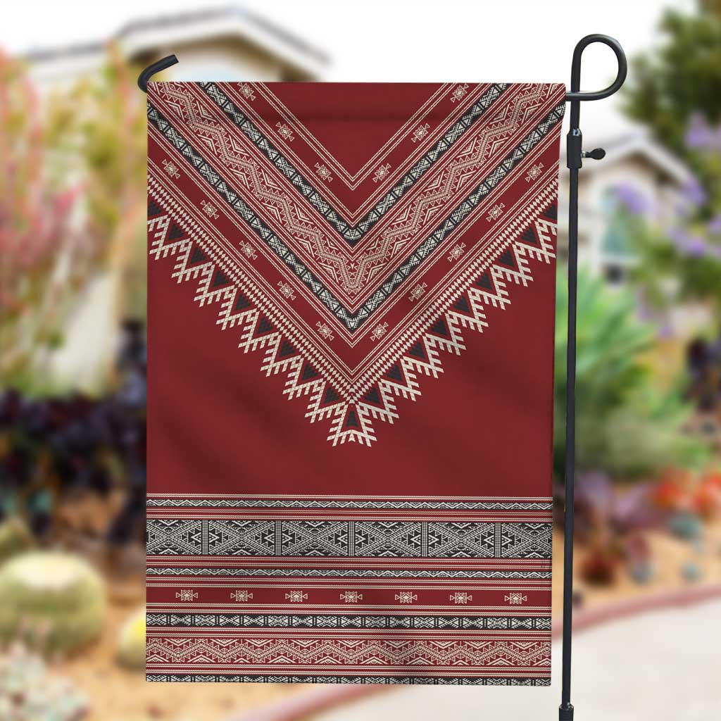 Tunisian Embroidery Pattern Garden Flag - African Pride
