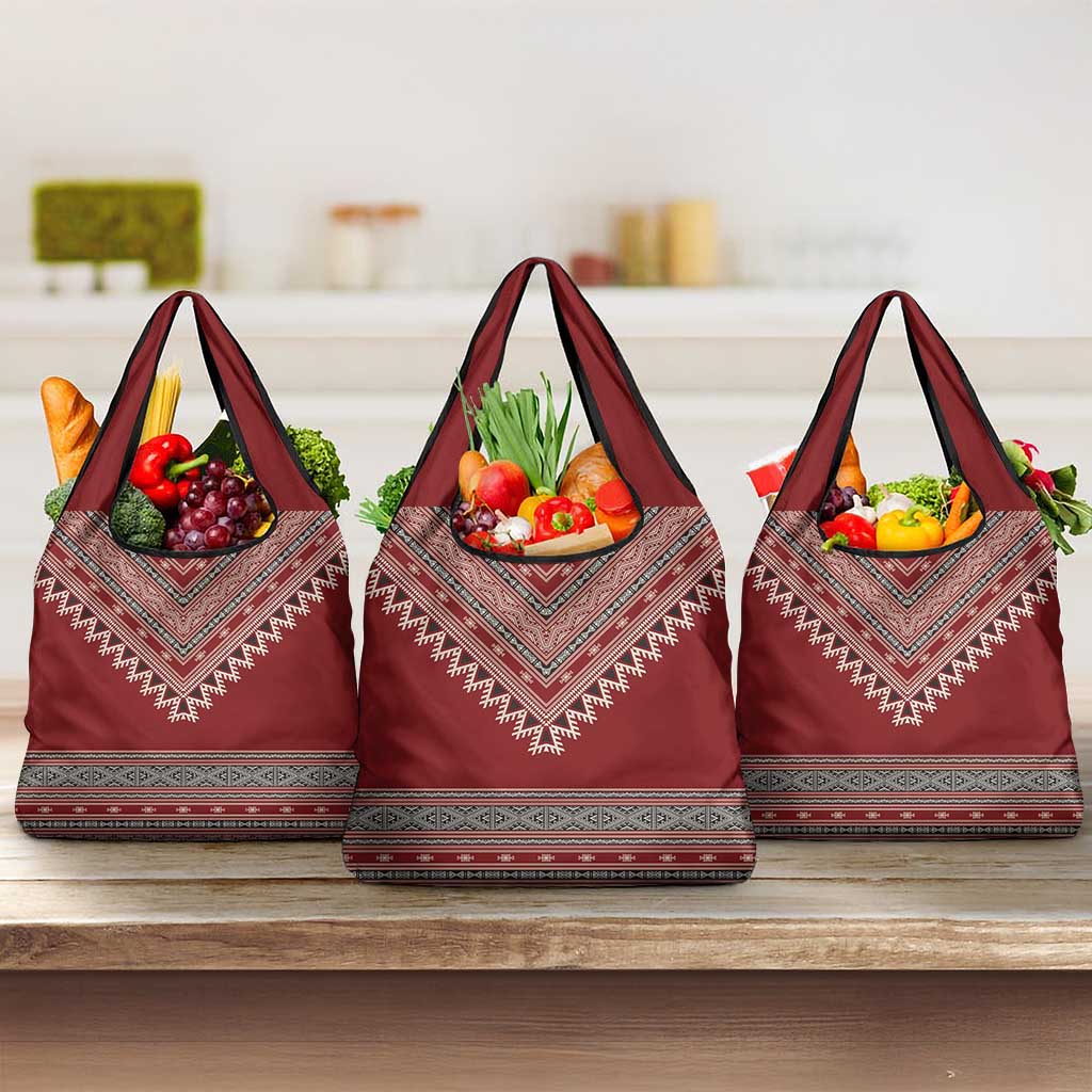 Tunisian Embroidery Pattern Grocery Bag - African Pride