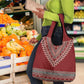 Tunisian Embroidery Pattern Grocery Bag - African Pride