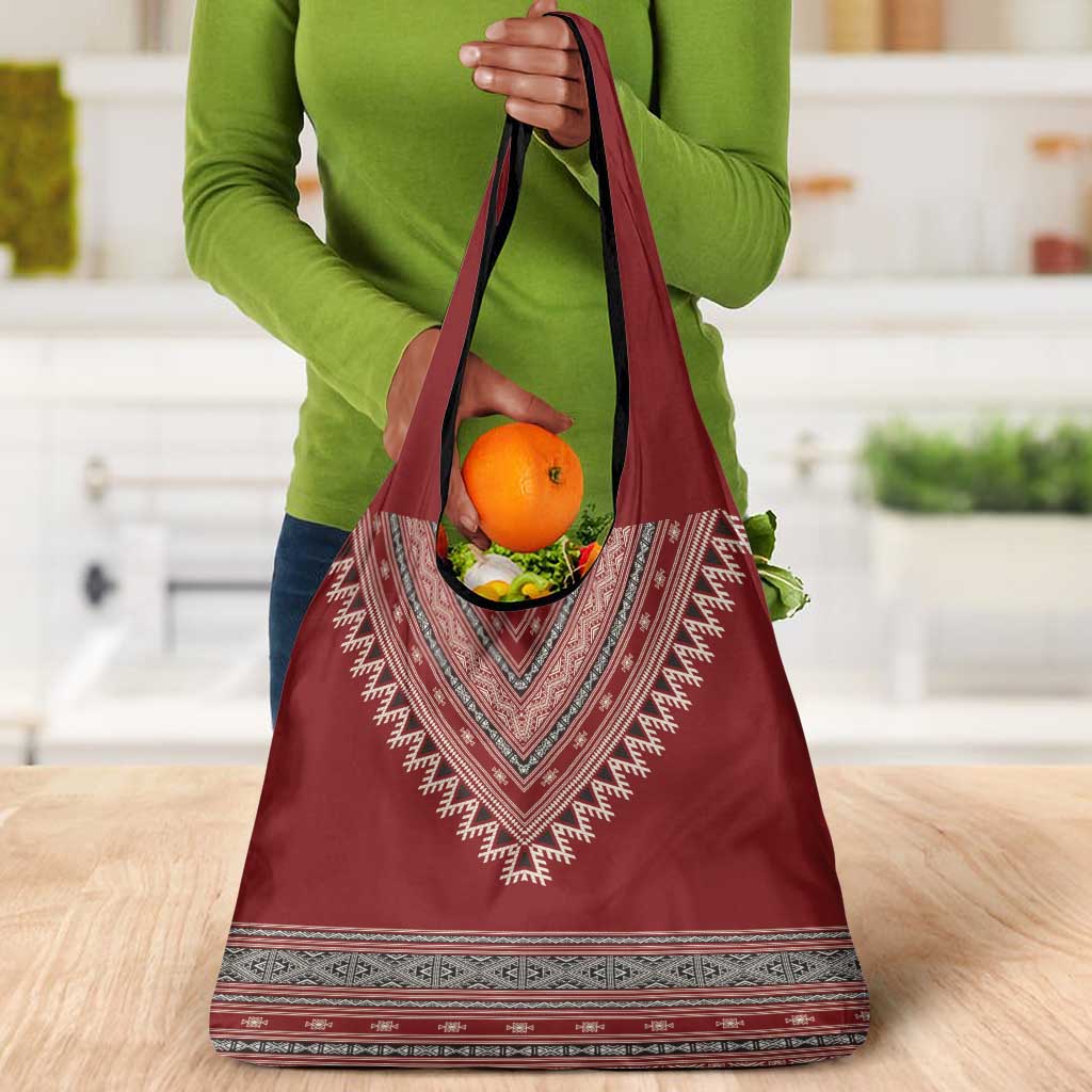 Tunisian Embroidery Pattern Grocery Bag - African Pride