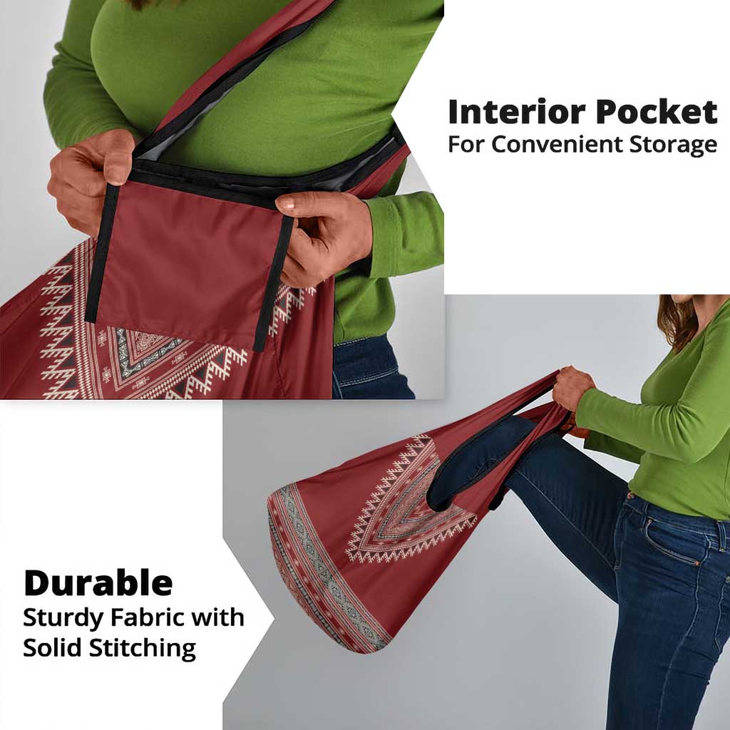 Tunisian Embroidery Pattern Grocery Bag - African Pride