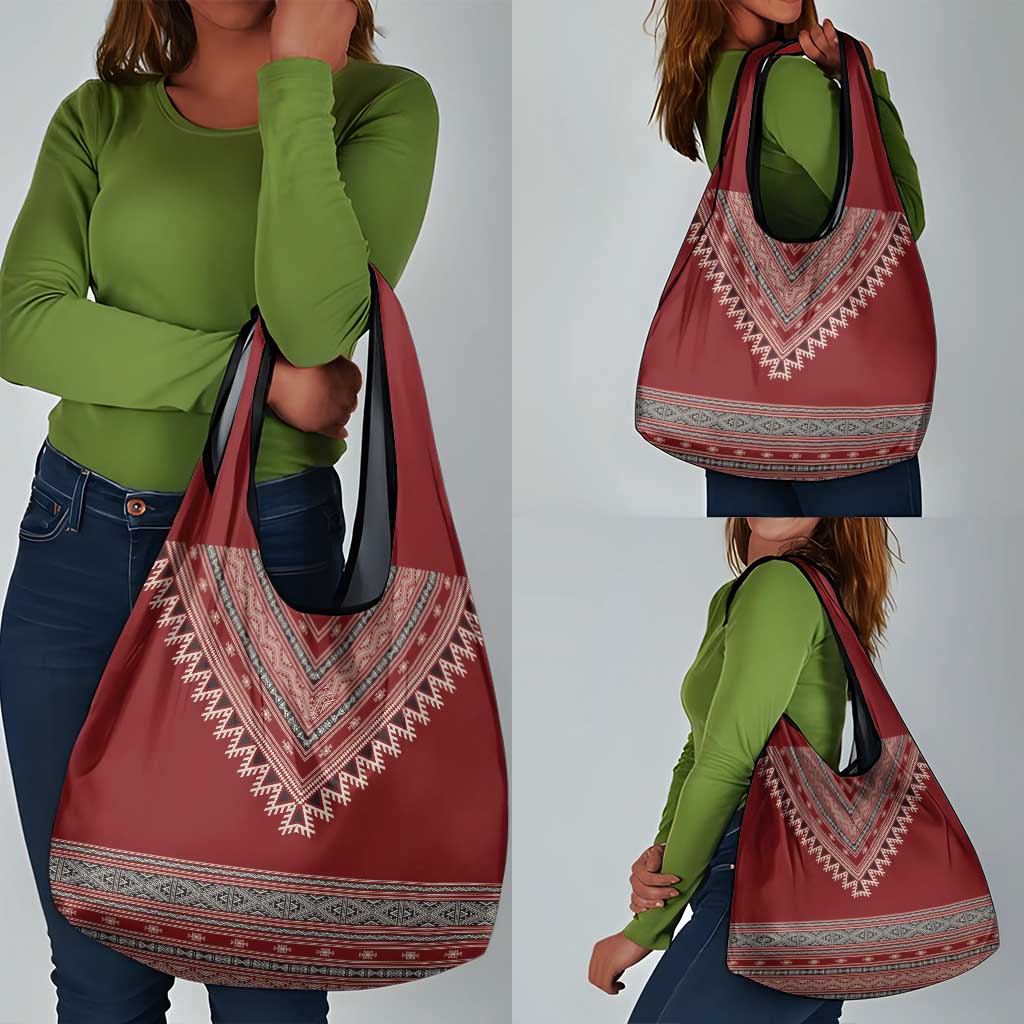 Tunisian Embroidery Pattern Grocery Bag - African Pride