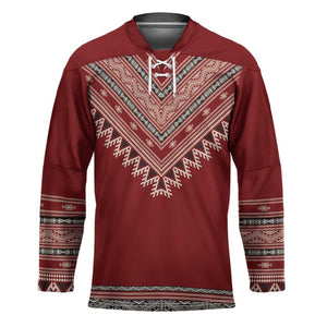 Tunisian Embroidery Pattern Hockey Jersey - African Pride