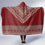 Tunisian Embroidery Pattern Hooded Blanket - African Pride