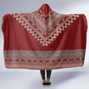 Tunisian Embroidery Pattern Hooded Blanket - African Pride