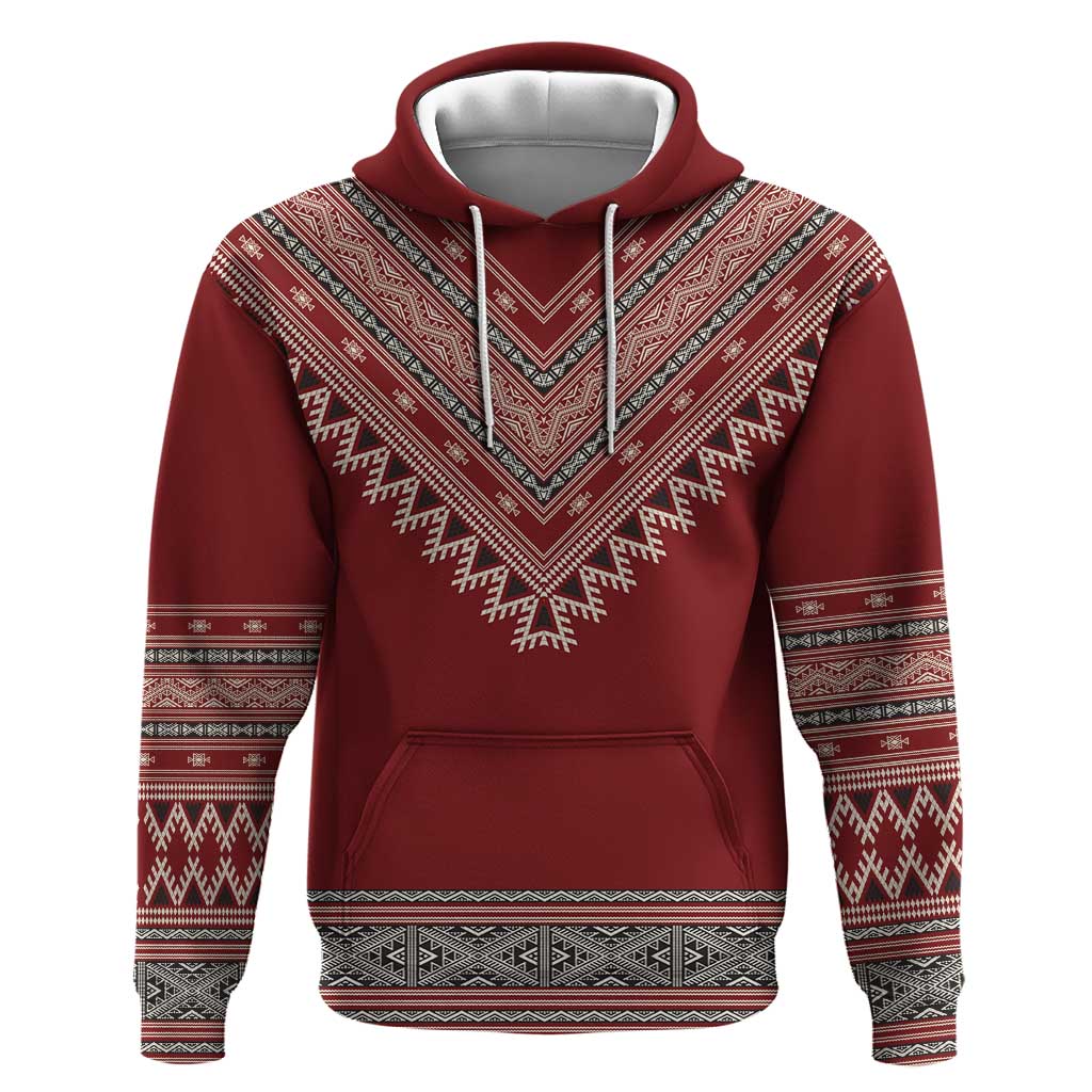 Tunisian Embroidery Pattern Hoodie - African Pride