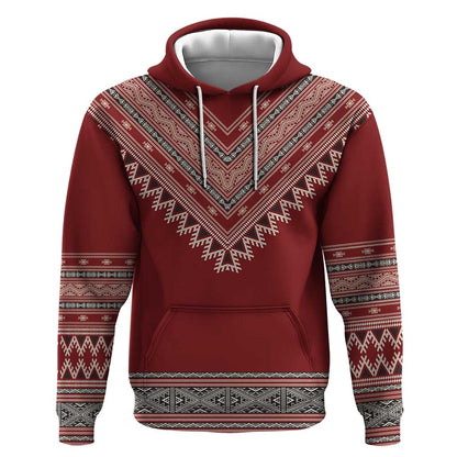 Tunisian Embroidery Pattern Hoodie - African Pride