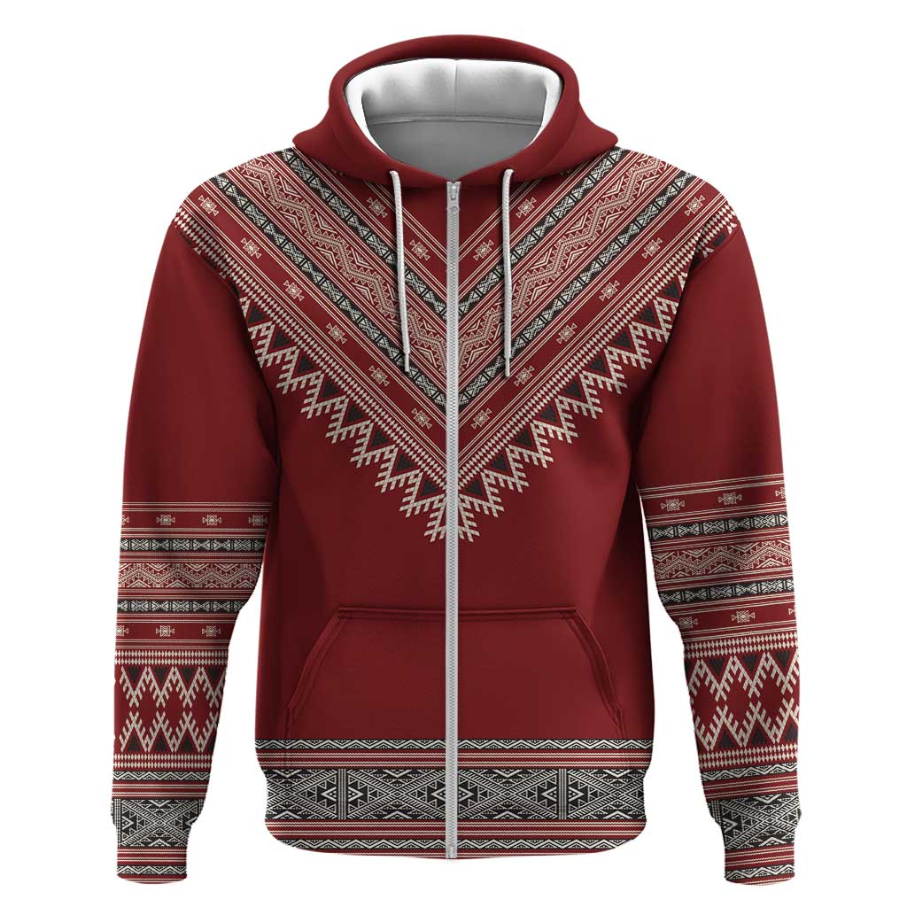 Tunisian Embroidery Pattern Hoodie - African Pride