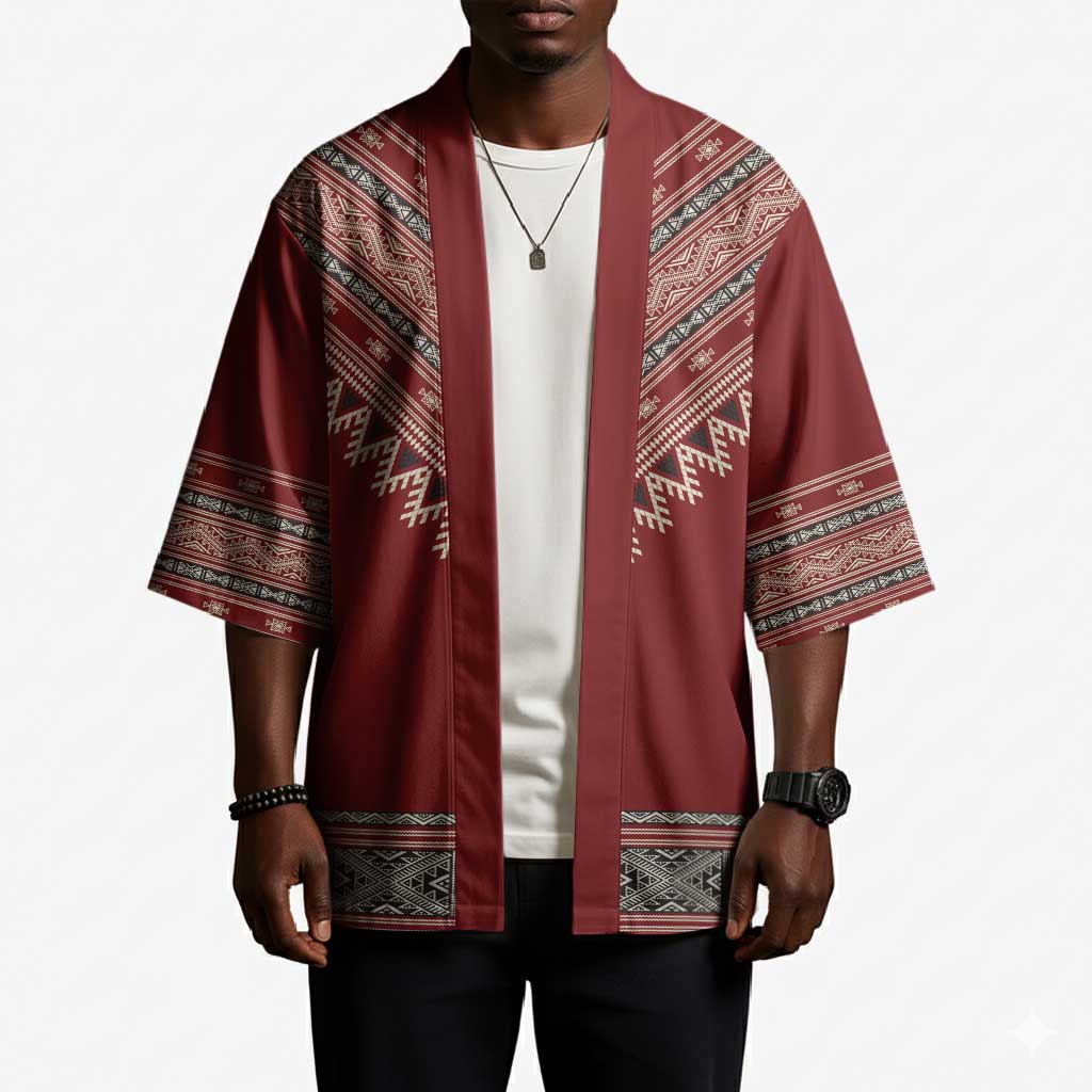 Tunisian Embroidery Pattern Kimono - African Pride
