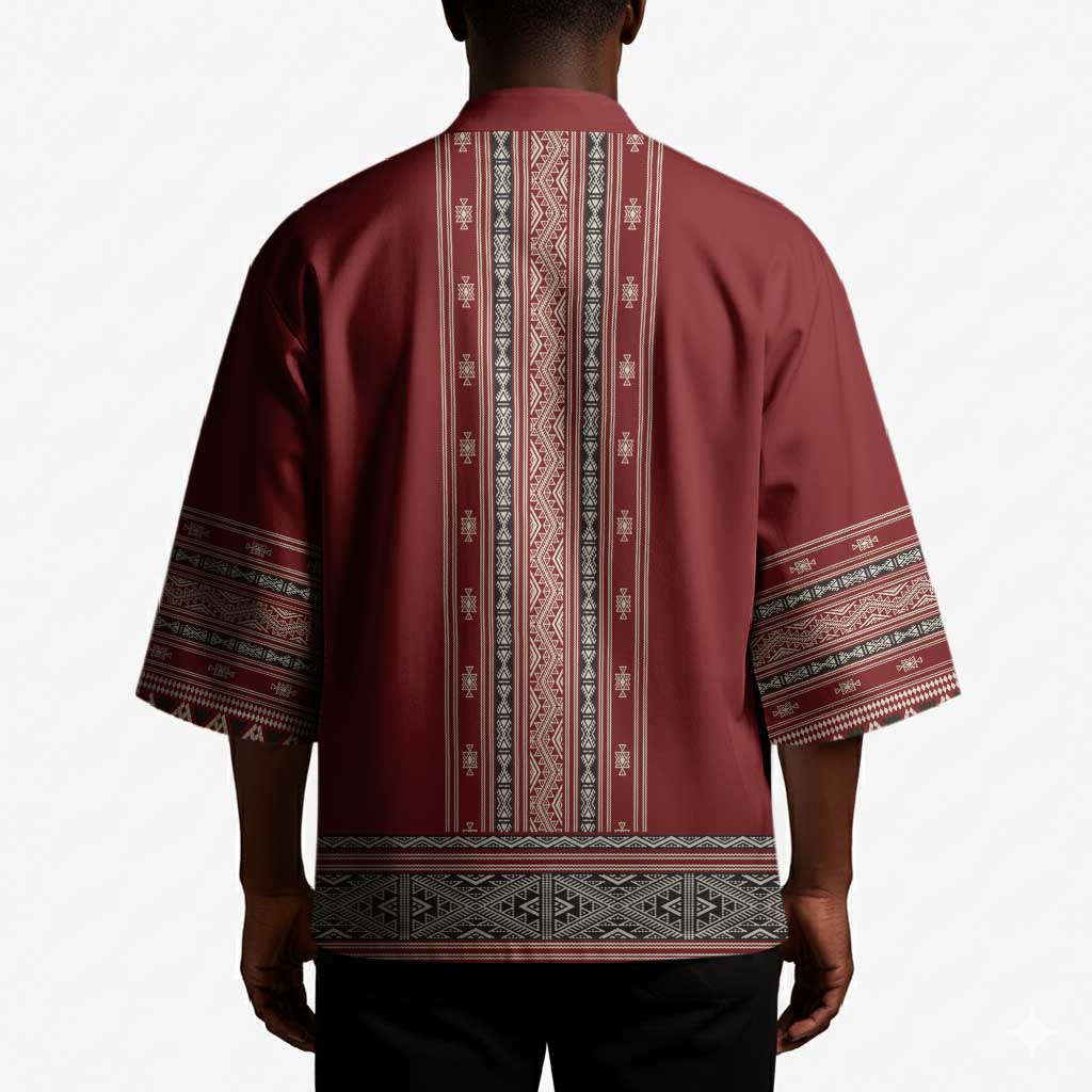 Tunisian Embroidery Pattern Kimono - African Pride