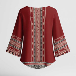 Tunisian Embroidery Pattern Kimono Sleeve Blouse - African Pride
